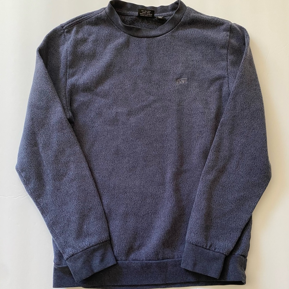 Vans Boys Sweatshirt Navy Blue Size Medium